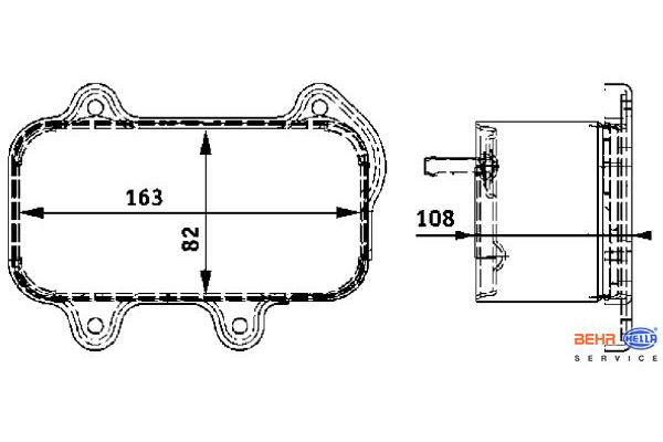 Mahle Oil Cooler 215330090
