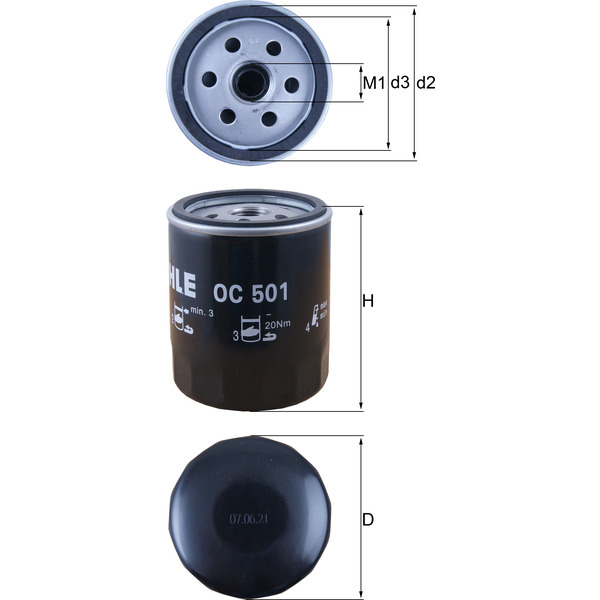 M/Knecht Oil Filter 501580064