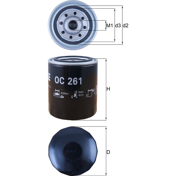 M/Knecht Oil Filter 501670014