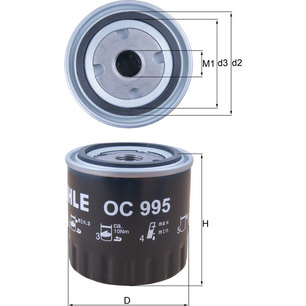 M/Knecht Oil Filter 501745394