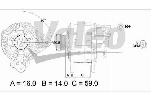 Lucas Alternator 401440901