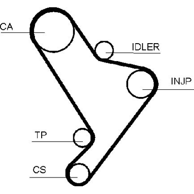 Dayco Timing Belt 325745135