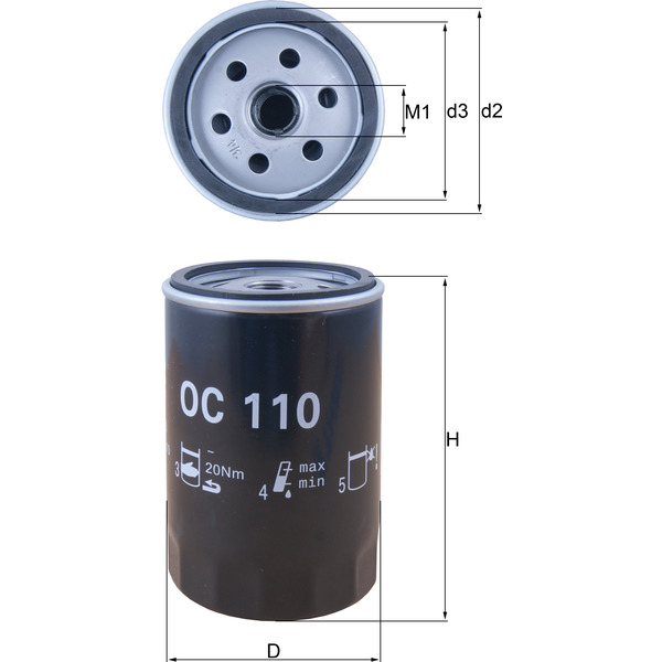 M/Knecht Oil Filter 501220044