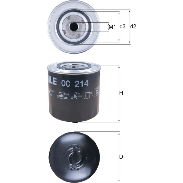 M/Knecht Oil Filter 501440134