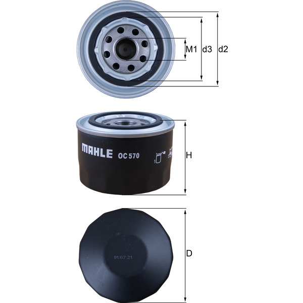 M/Knecht Oil Filter 501580094