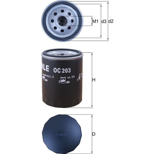 M/Knecht Oil Filter 501590034