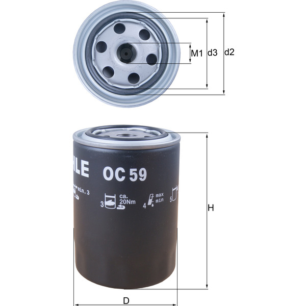 M/Knecht Oil Filter 501590094
