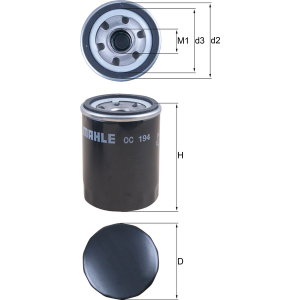 M/Knecht Oil Filter 501590114