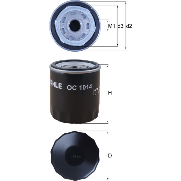 M/Knecht Oil Filter 501590284