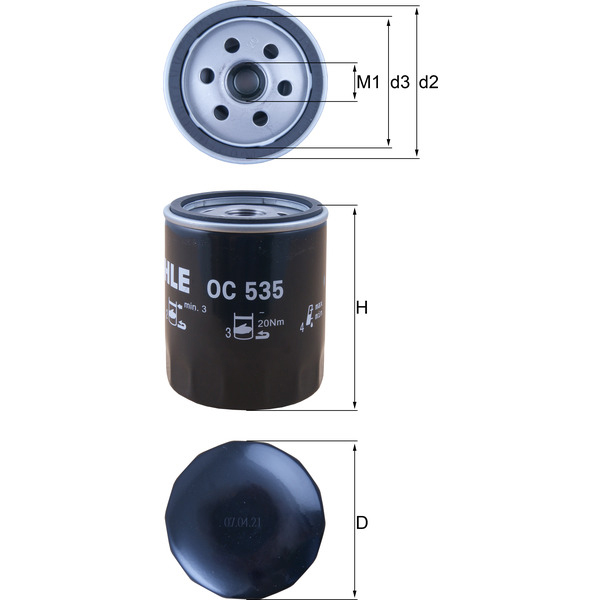 M/Knecht Oil Filter 501591874