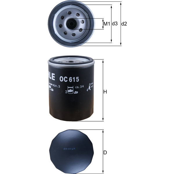 M/Knecht Oil Filter 501591894