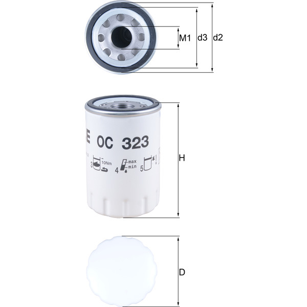 M/Knecht Oil Filter 501630044
