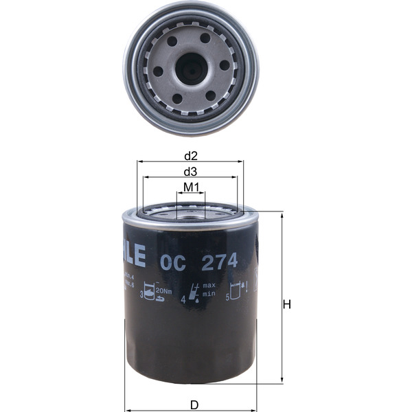 M/Knecht Oil Filter 501690014