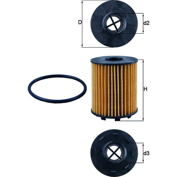M/Knecht Oil Filter 501721294