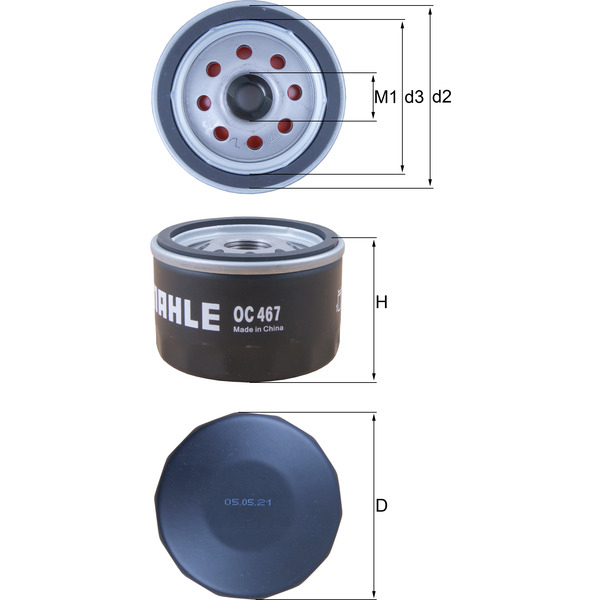 M/Knecht Oil Filter 501735064