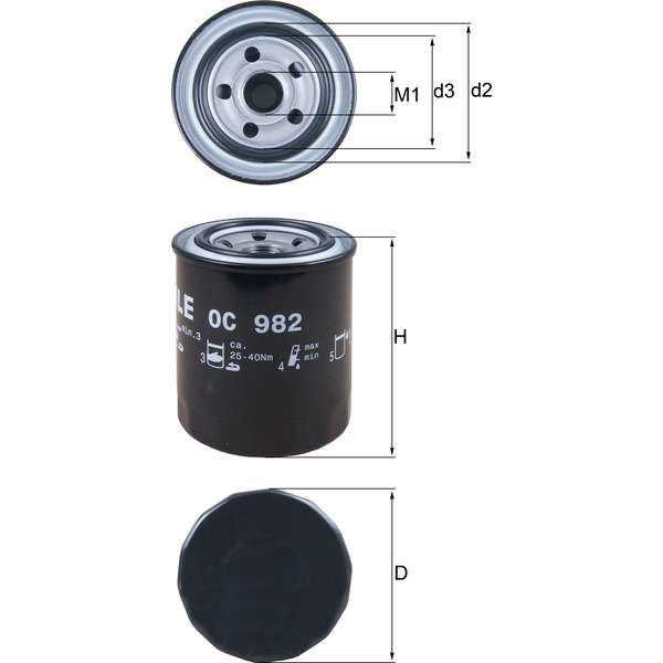 M/Knecht Oil Filter 501800054