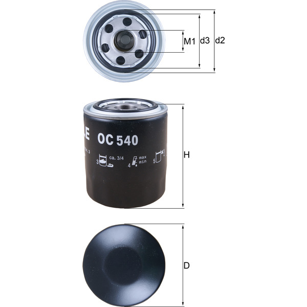 M/Knecht Oil Filter 501900014