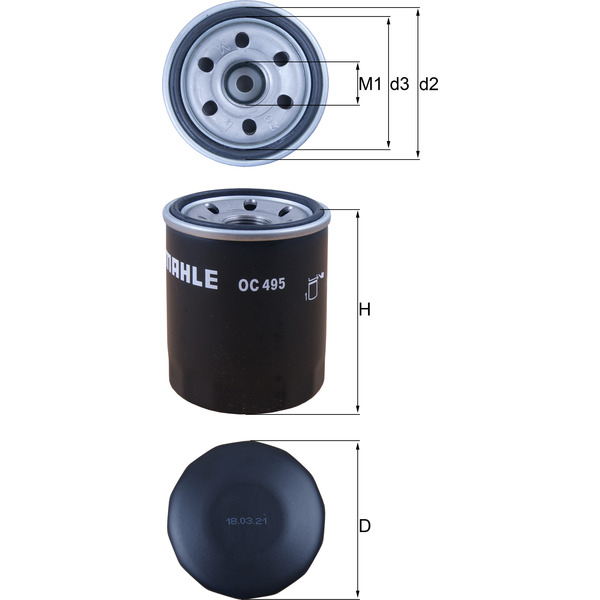 M/Knecht Oil Filter 501910024