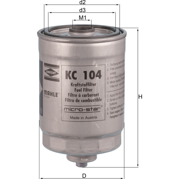 M/Knecht Fuel Filter 503660114