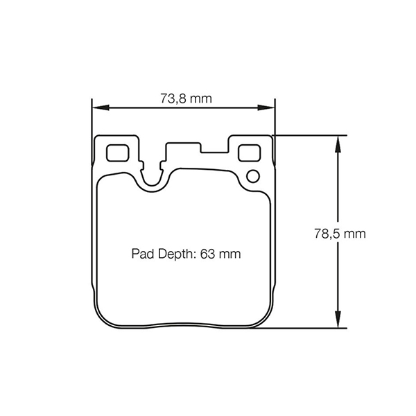PAGID RS Performance Pad 929991531 PAGID RS Performance Pad 929991531