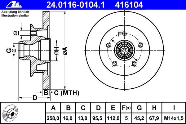 Bosch Brake Discs 104440317