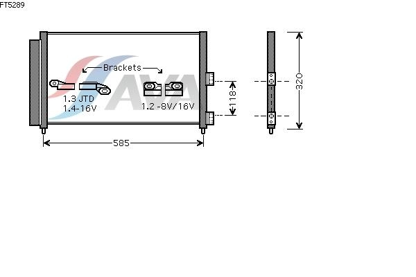 DENSO Condenser 222650310