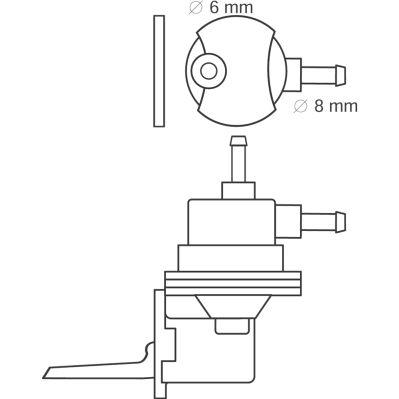 Dansk Mechanical Fuel Pump 339440021