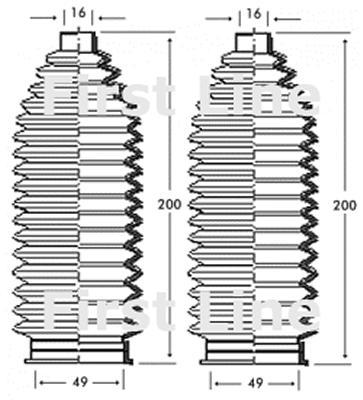 Lemforder Steering Rack Gaitor 612220075