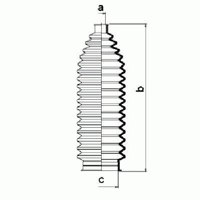 Lemforder Steering Rack Gaitor 612220075