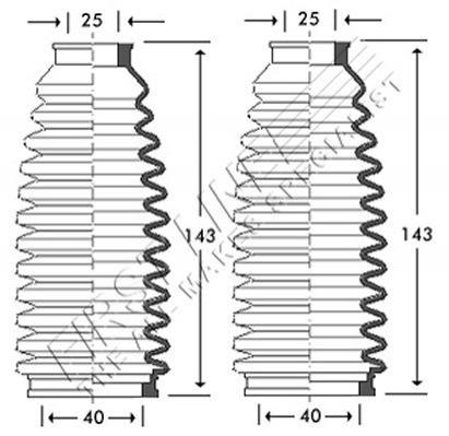 Lemforder Steering Rack Gaitor 612440545
