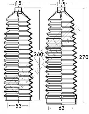 Lemforder Steering Rack Gaitor 612540125
