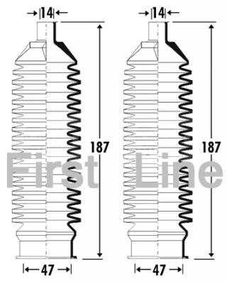 Lemforder Steering Rack Gaitor 612590275