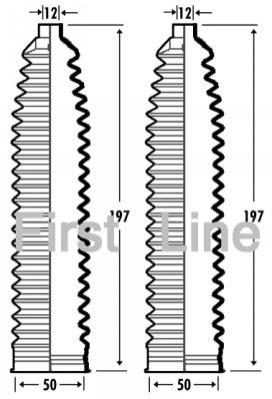 Lemforder Steering Rack Gaitor 612720195