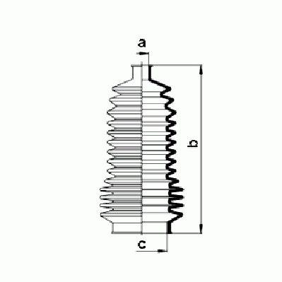 Lemforder Steering Rack Gaitor 612740085