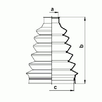 Gkn-Lobro Cv Boot Kit 656223190