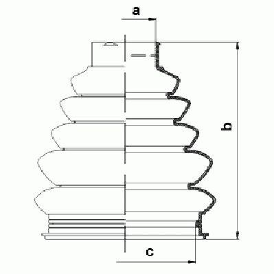 Gkn-Lobro Cv Boot Kit 656546150